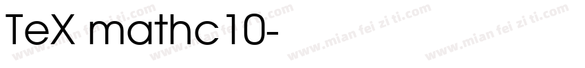 TeX mathc10字体转换